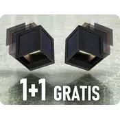 V-TAC LED solarna stenska svetilka s PIR senzorjem 2,25W, 900lm, CCT, 1+1 gratis! Farba rámiku: Rjava