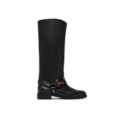 PINKO Jahalni škornji Cheval 01 SD0583P001 Črna