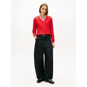 Tommy Hilfiger Pulover WW0WW44987 Rdeča Regular Fit