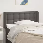 Uzglavlje s ušima sivo 103x16x78/88 cm od umjetne kože