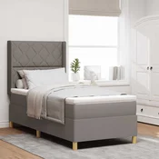 vidaXL vidaXL Box Spring postelja s vzmetnico taupe 90x200 cm tkanina, (22050134)