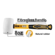 Ingco hruh8908 CekiC gumeni 220gr beli ( HRUH8908 )