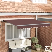 Skrovita tenda Smeda 350 x 200 cm tkanina