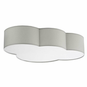 Decije plafonsko svetlo CLOUD 4xE27/15W/230V sivo