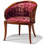 Casa Padrino luxury baroque armchair purple/brown - Made in Italy