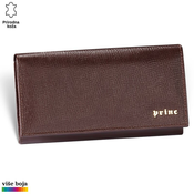Princ Leather Ženski kožni novcanik Alfa Luxury, Braon