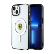 Maska Ferrari iPhone 14 6,1 prozirna tvrda futrola Outline MagSafe (FEHMP14SURKT)