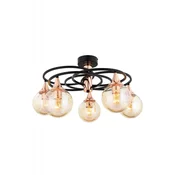 Opviq Luster AR-1661-5BSY, 31 cm, IP20, Crno-roze