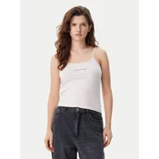 Calvin Klein Jeans Top Monologo J20J223105 Roza Slim Fit
