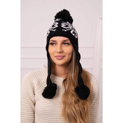 Kesi Womens long eared cap Balbina K381 black