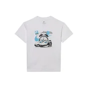 Nike Sportswear Majica svetlo modra / svetlo siva / črna / off-bela