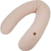 EKO Jastuk za dojenje muslin Puder roza 180 cm