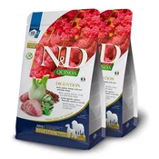 Farmina N&D dog GF QUINOA Medium & Maxi Digestion Lamb 2 x 7 kg