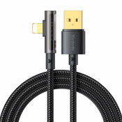 Mcdodo USB na lightning prism 90 stopinjski kabel Mcdodo CA-3510, 1,2 m (črn), (20627719)