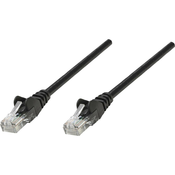 Intellinet RJ45 omrežni priključni kabel CAT 6 U/UTP [1x RJ45-vtič - 1x RJ45-vtič] 20 m črn Intellinet