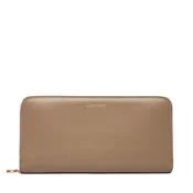 Denarnica Calvin Klein Ck Large Zip Around LV04F1093G Bež