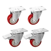 Komplet 4 vrtljivih koles 75 mm, 100 kg, 2 z zavoro 81611