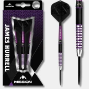 Steeldart puščice MISSION/James Hurrell/Hillbilly black purple