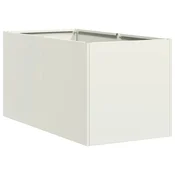 Vidaxl Sadilnik Bela 40x80x40 cm Hladno valjano jeklo