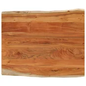 Stolna ploca 110x80x3,8 cm pravokutna bagremovo drvo živi rub