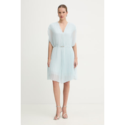 BOSS Cocktail obleka Doplisse 50558254 Svetlo modra Relaxed Fit