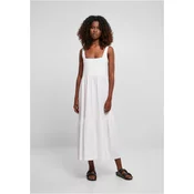 Womens summer dress 7/8 length Valance white