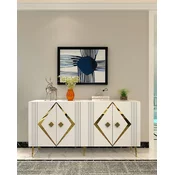 HANAH HOME Komoda Domino KB150 White Gold
