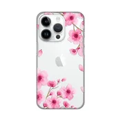 Silikonska maska za iPhone 14 Pro 6.1 Rose flowers Print Skin providna