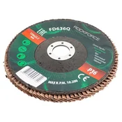 Rock FORCE Lamelni brusni disk za les in kov, lamelni disk 150mm P36