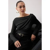 Trendyol Milla ženska bluza Twoaw26Bz00088, crna-crna