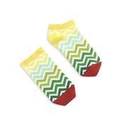 Banana Socks Unisexs Socks Short Green Stripes