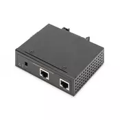 Industrial Gigabit PoE++ Splitter, 802.3bt selectable power output: 12VDC,16VDC,24VDC,48VDC,