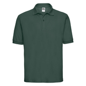 Mens Green Polycotton Polo Shirt Russell