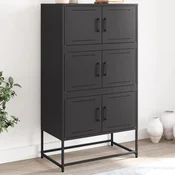 Vidaxl vidaXL Omarica črna 68,5x38,5x123,5 cm jeklo