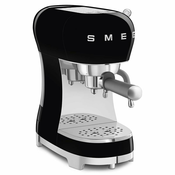 SMEG ECF02BLEU Espresso-Kaffeemaschine 50s Style, črna, Siebträger