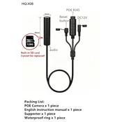 KJB Mini žična IP kamera z nočnim vidom, 5 MP, 4 mm, PoE, vgrajen pomnilnik 128 GB