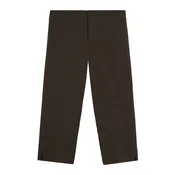 Bershka Hlače temno rjava