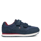 Tommy Hilfiger Superge Low Cut Velcro Sneaker T1X9-35253-1960 S Mornarsko modra