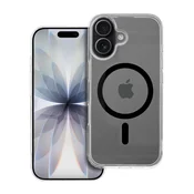 OEM Ovitek za iPhone 17 Drop Glue Colorful Ring Mag Cover, združljiv z MagSafe, črn