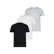 AllSaints Majica TONIC pegasto siva/črna/bela