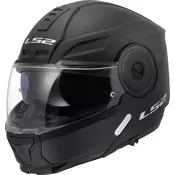 Preklopna motociklisticka kaciga LS2 FF902 Scope II, jednobojna mat crna