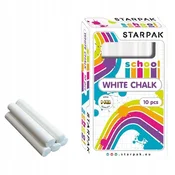 STARPAK Bela šolska kreda, paket 10 kosov