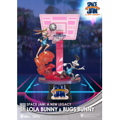 BEAST Beast Kingdom Toys DS-072 Warner Bros. Space Jam A New Legacy: Lola Bunny & Bugs Bunny Diorama Stage D-Stage Figure Statue (standardna različica), (20956026)