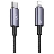 USAMS USAMS USB-C TO LIGHTNING KABEL 30W 0,25M HITRO POLNILO STEEL ZA IPHONE, (21980520)