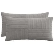 vidaXL Prevleka za blazino 2 pcs ALMELO Svetlo siva 40 x 70 cm