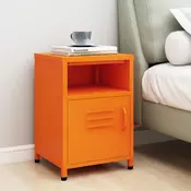 Vidaxl vidaXL Nočna omarica oranžna 35x35x51 cm jeklo
