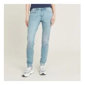 G-Star za ženske. D25914-D829-424 Kavbojke 3301 Skinny blue (26/32), Modra, Priložnostno, Bombaž, Džins