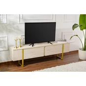 Hanah home TV Komoda Serenity, 180x50x29.5cm, Bež-Zlatna