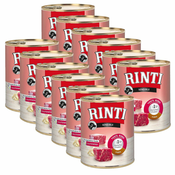 Konzervirana hrana RINTI SENSIBLE govedina in riž 12x800 g