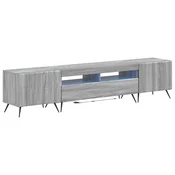vidaXL 5-delna LED TV omarica Siva Sonoma Inženirski les